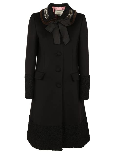 black gucci coat|gucci coat women.